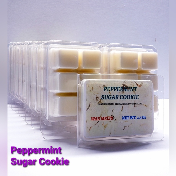 PEPPERMINT SUGAR COOKIE -Bath & Body Works Candle Wax Melts- $8 per pack - Picture 1 of 9